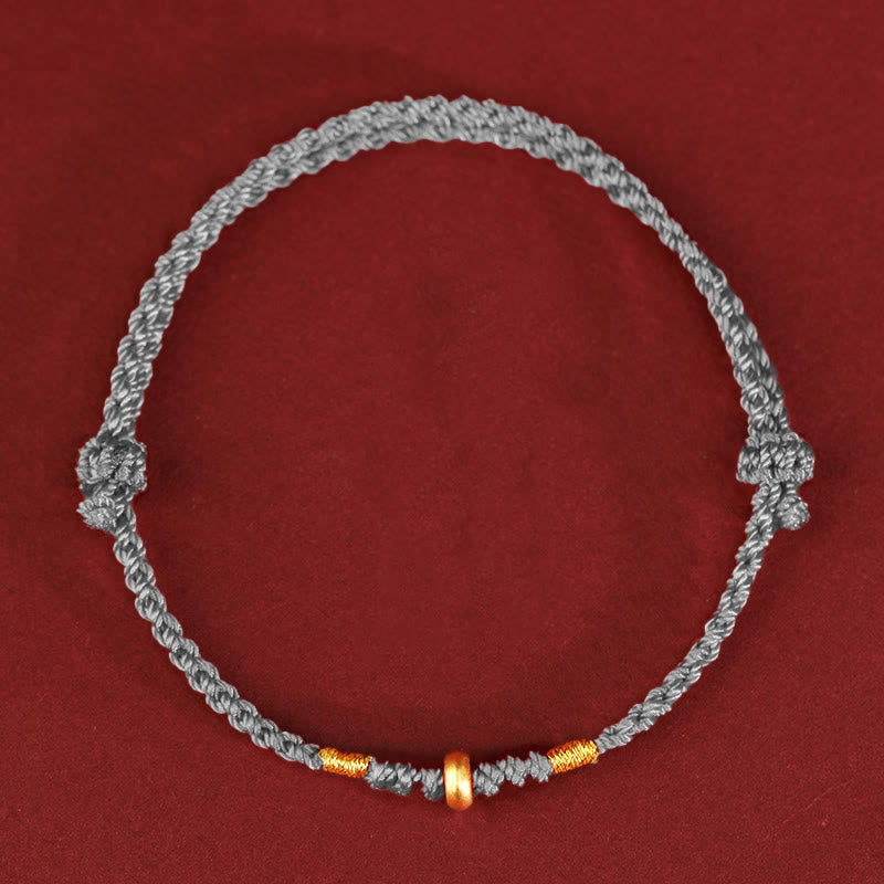 999 Gold Rote Schnur Schutzarmband & Fußkettchen für Glück