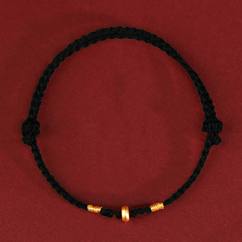999 Gold Rote Schnur Schutzarmband & Fußkettchen für Glück