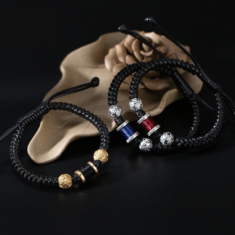 999 Sterling Silber Kupfermünze Balance Armband für spirituellen Schutz