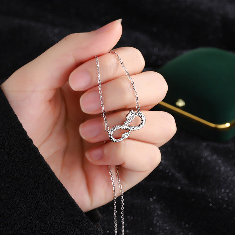 Drachenkette aus 999 Sterlingsilber | Endless Knot Success