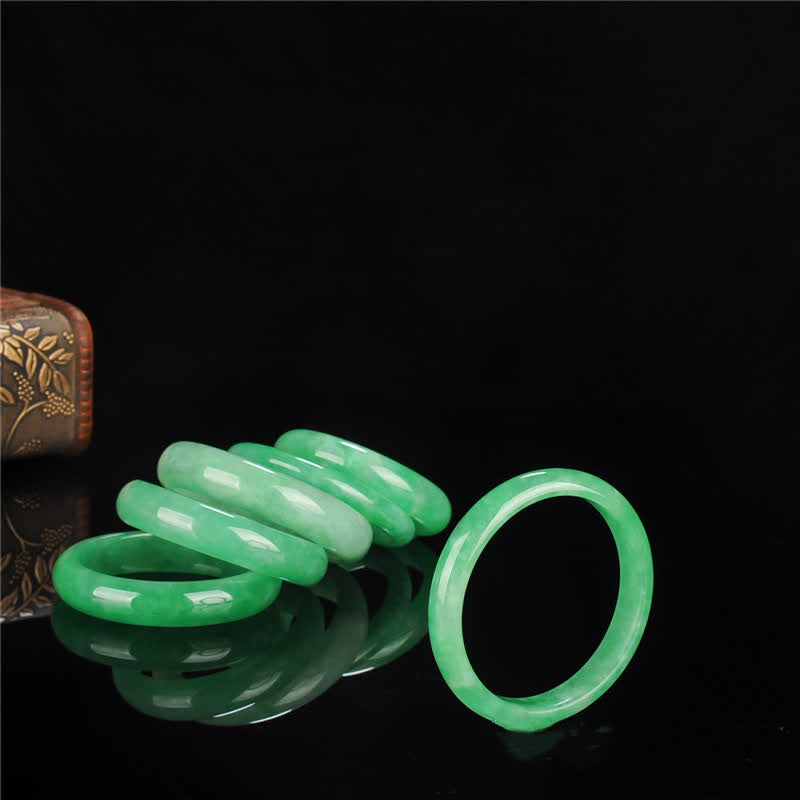 Jade-Armreif, 58 mm, für Fülle und Schutz