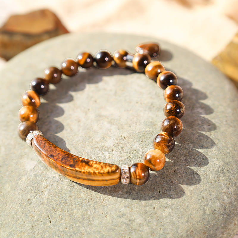 Natural Quartz Love Heart Healing Beads Bracelet 8mm