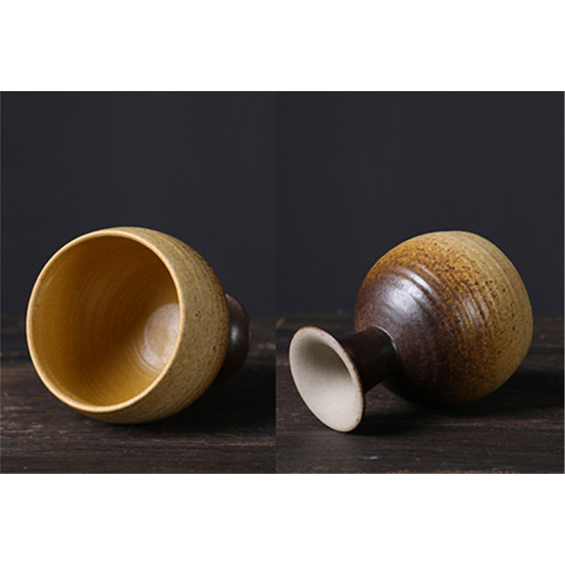 Keramikbecher, 170 ml | Elegante Teetasse im Weinstil