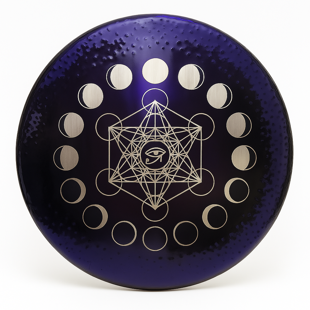 Lila Horusauge-Meditationsgong-Instrument