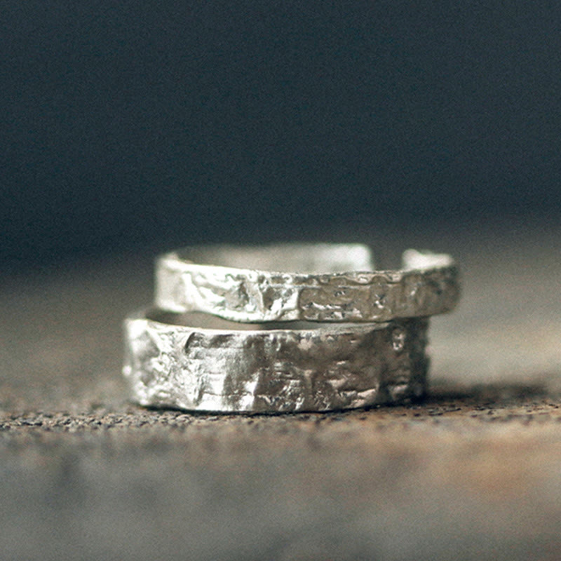 925 Sterling Silber Segenspaarring | Spiritueller Schutz