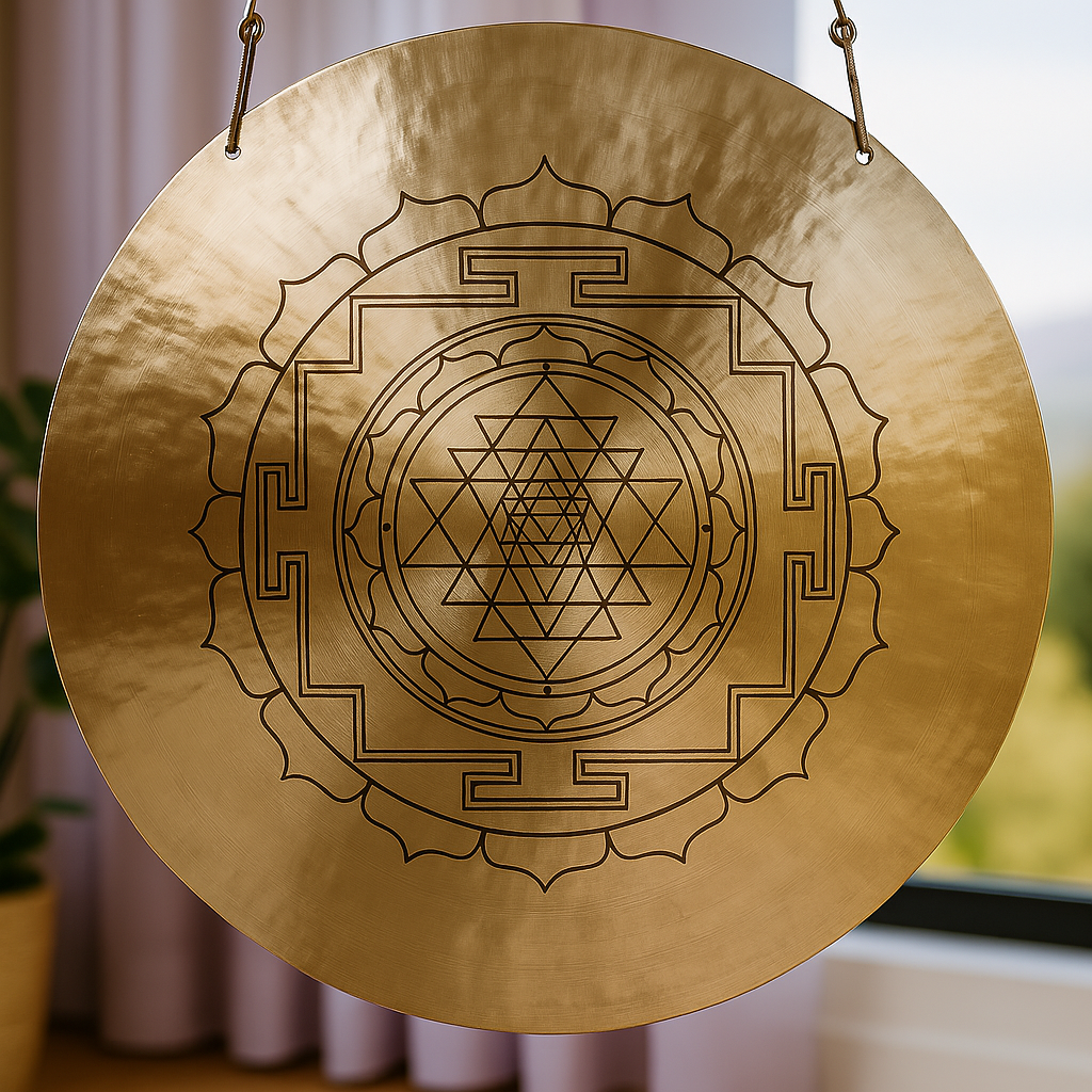 6 bis 52 Zoll Sri Yantra Windgong zur Meditation