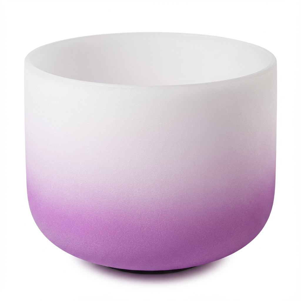 Kristallklangschale - Meditationsschale mit B-Note für das Kronenchakra