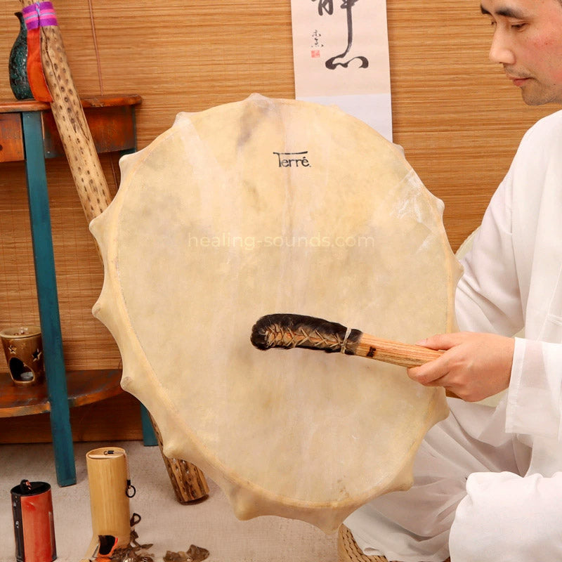 Jakutische sibirische Schamanentrommel, handgefertigtes Instrument