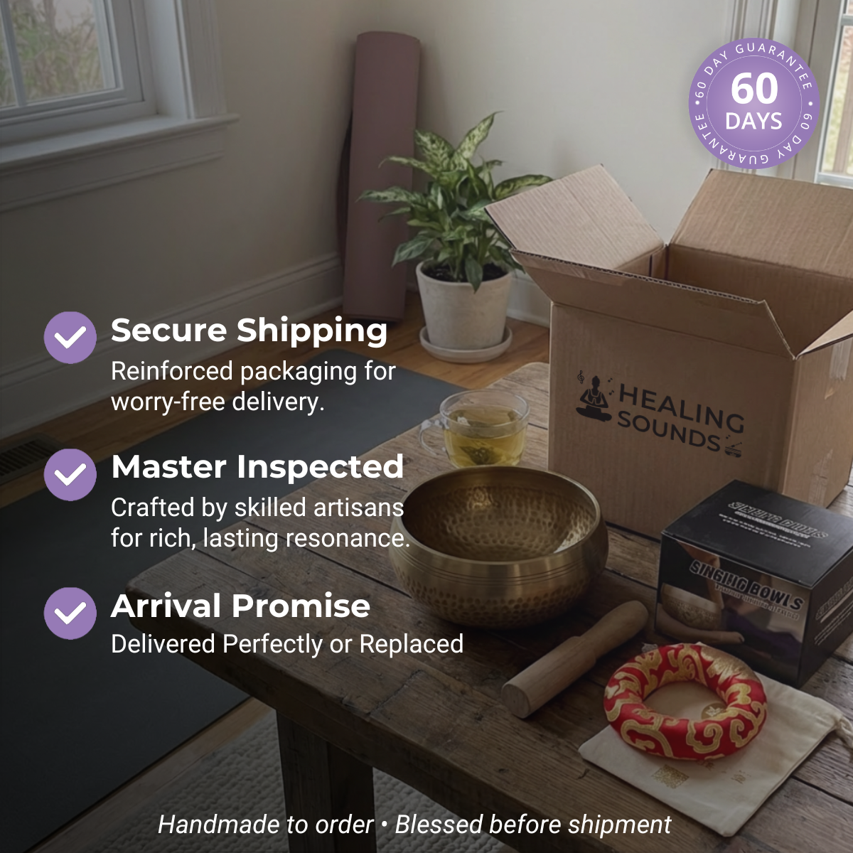 141.27 Hz Planetary Tibetan Singing Bowl - Throat Chakra - D Note