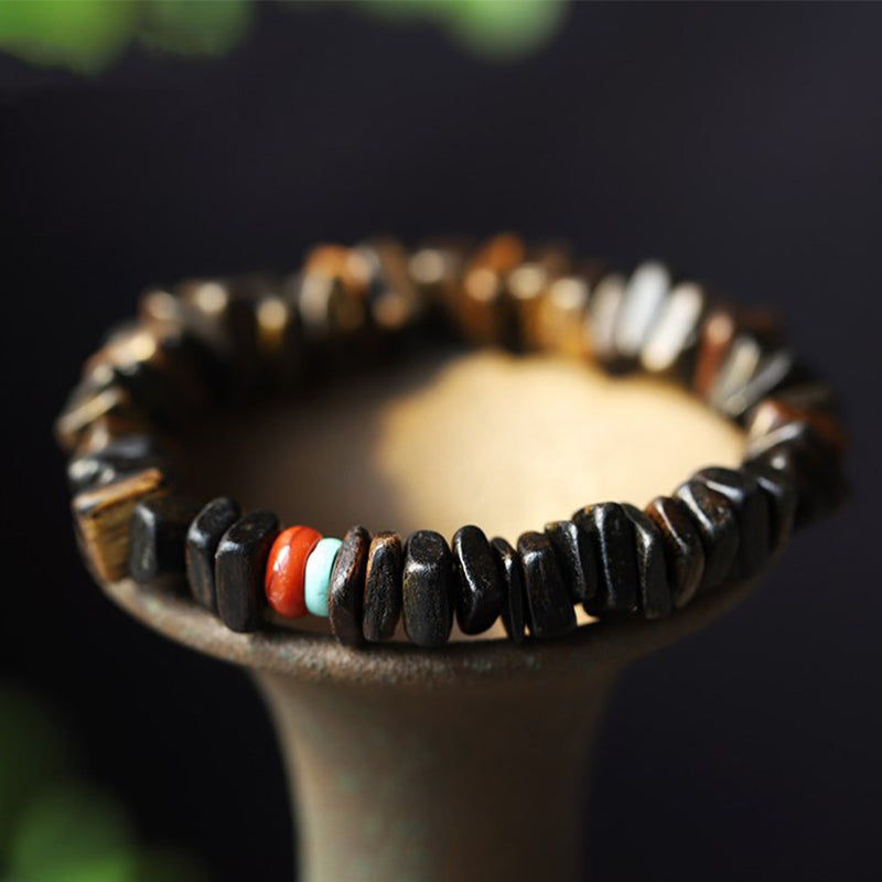 Adlerholz-Rotachat-Balance-Armband für Meditation und Frieden