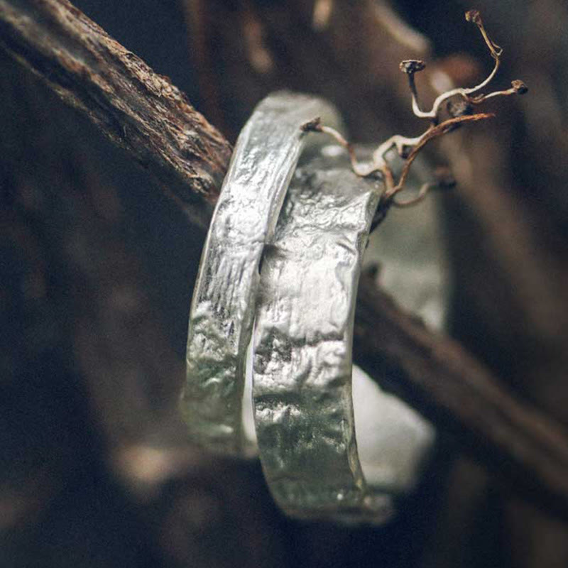 925 Sterling Silber Segenspaarring | Spiritueller Schutz