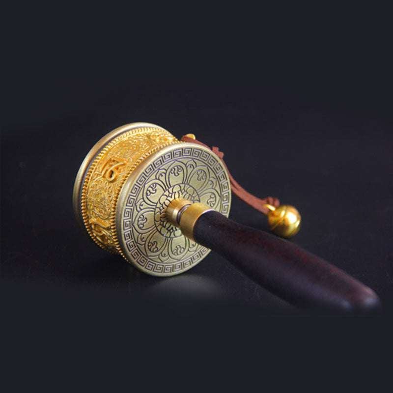 Copper Tibetan Prayer Wheel | Om Mani Padme Hum Symbol