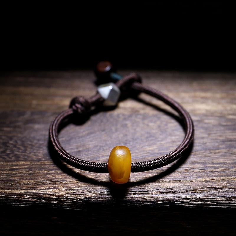 Chinesisches Sternzeichen-Armband aus Bernstein zur Beruhigung und Angst, 18 cm