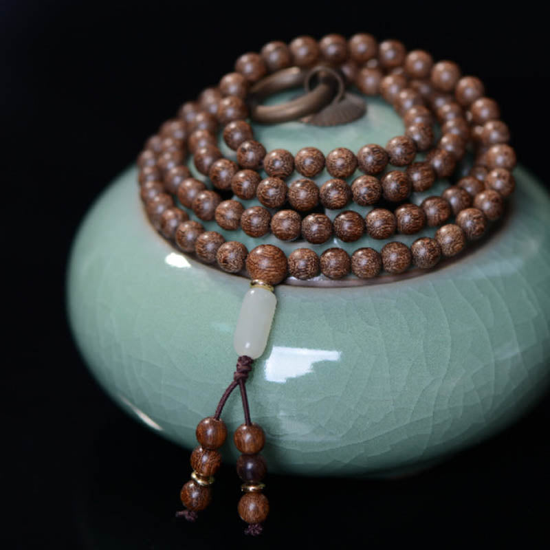 8 mm Palisander-Jade-Calm-Mala-Armband für Wohlstand