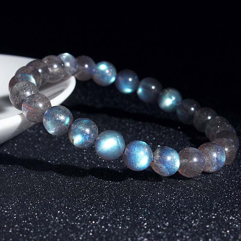 Natural Moonstone Healing Bracelet 6mm Beads for Calm