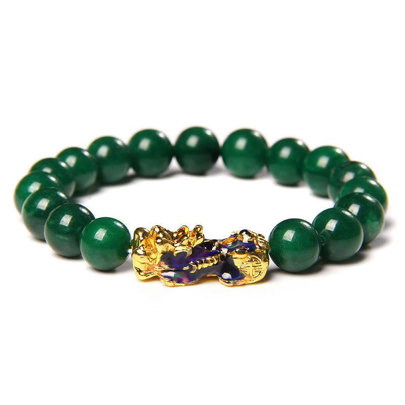 10 mm Pixiu Jade-Armband zum Schutz des Überflusses