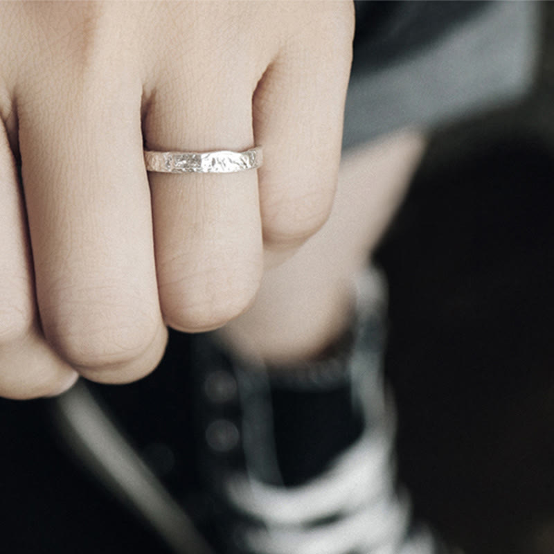 925 Sterling Silber Segenspaarring | Spiritueller Schutz