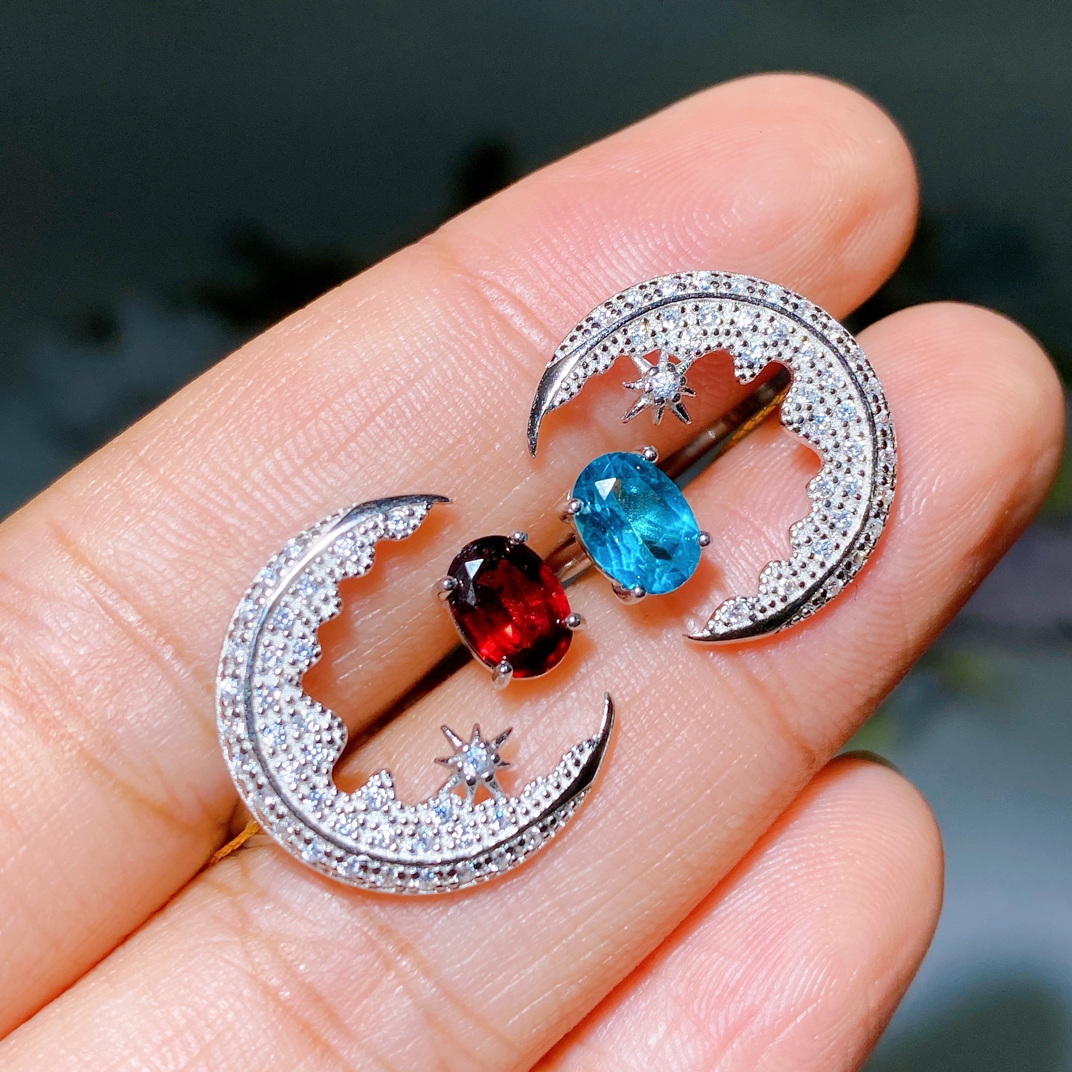 Verstellbarer Amethyst-Kristall-Heilring für Damen