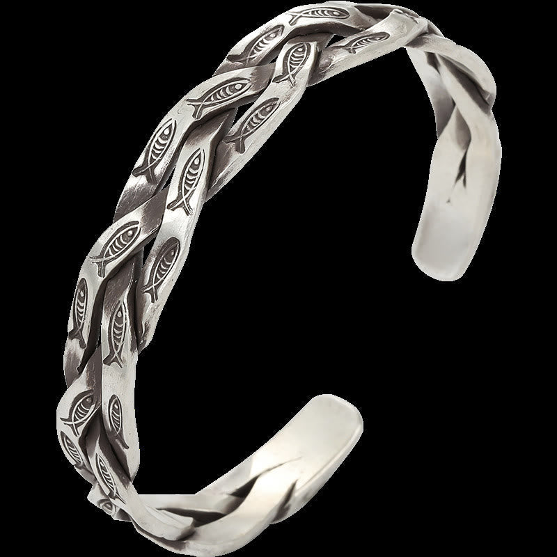 Verstellbares Kupfer-Koi-Fisch-Armband für Glück und Wohlstand