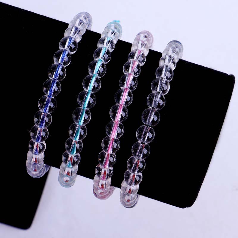 Verstellbares handgefertigtes spirituelles Glasperlenarmband