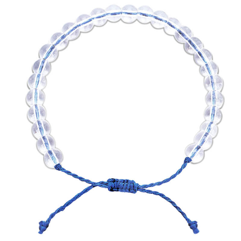 Verstellbares handgefertigtes spirituelles Glasperlenarmband