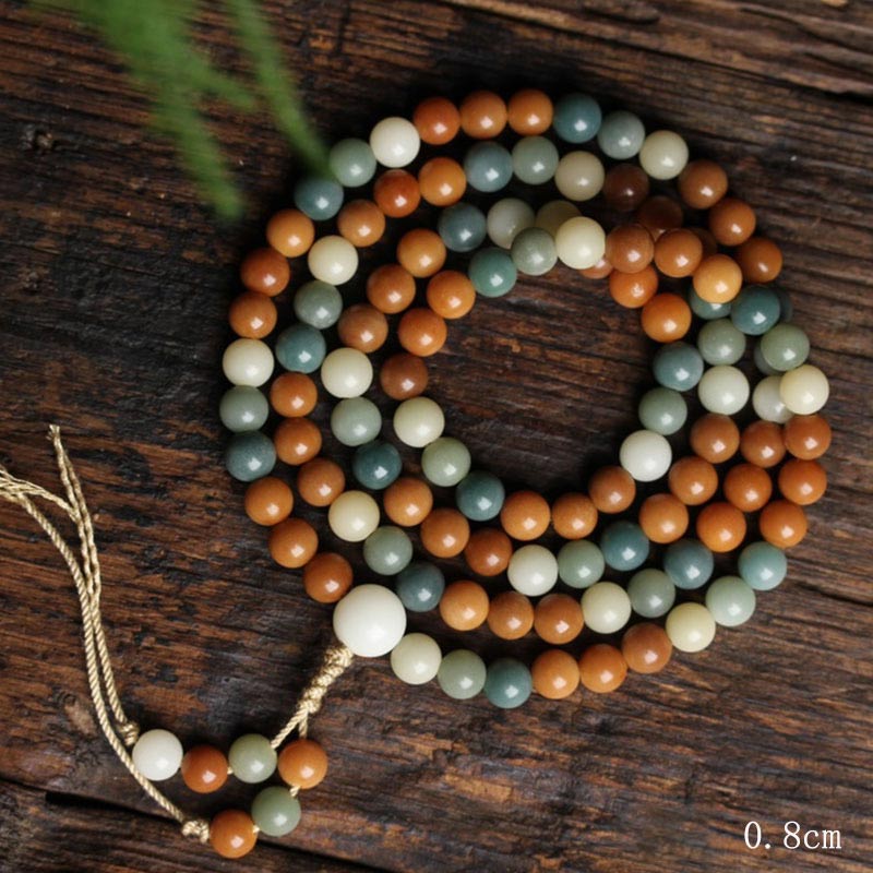 8 mm Bodhi Seed Harmony Wisdom Mala Armband