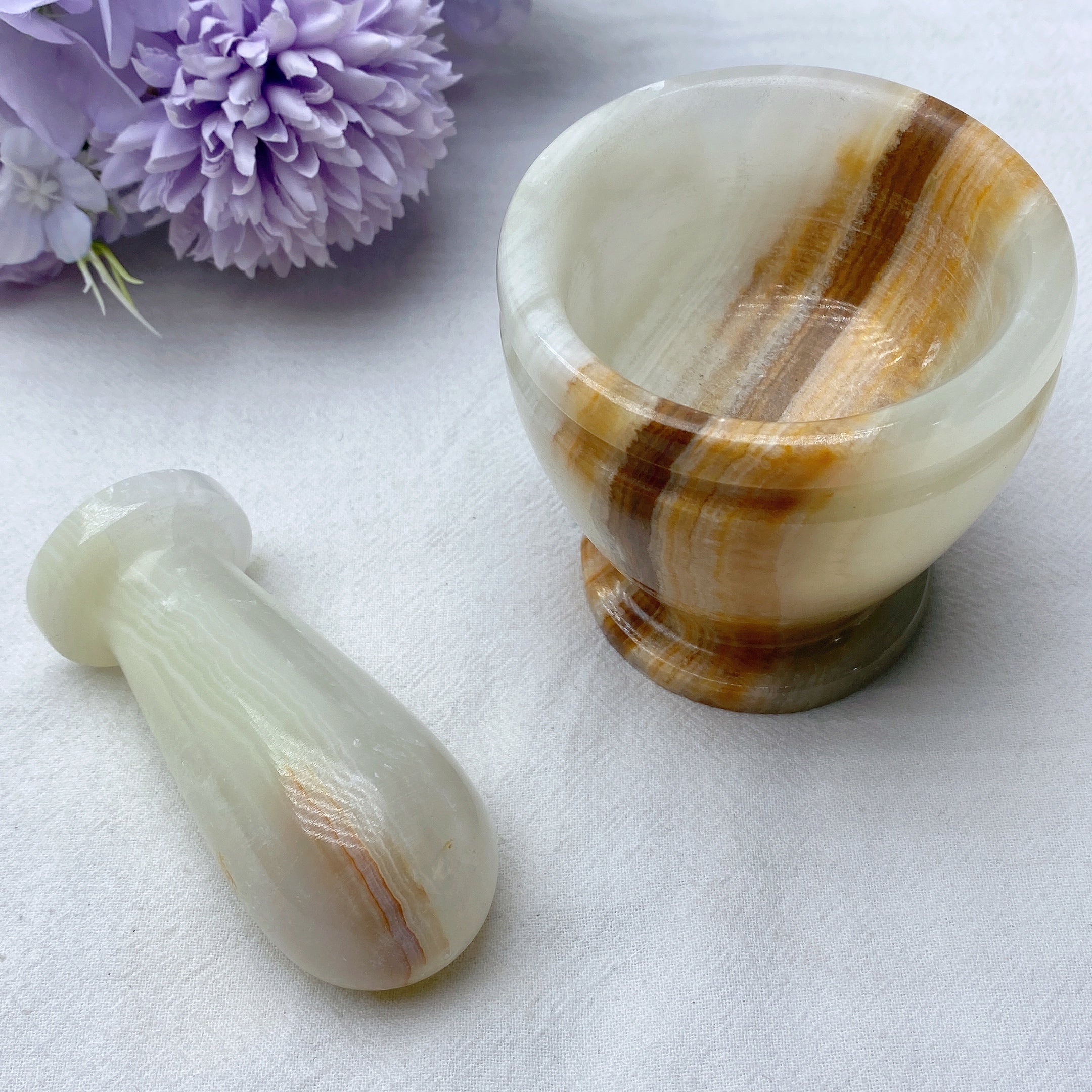 Afghanische Jade 3 Zoll Kristallheilung Knoblauchpresse