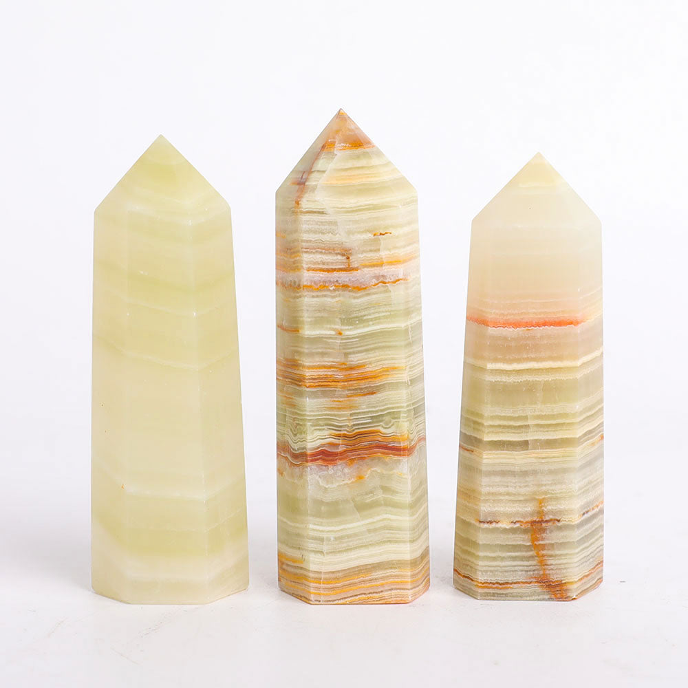 Afghanischer Jade-Kristallpunkt, 7,6–10,2 cm, Heilstein