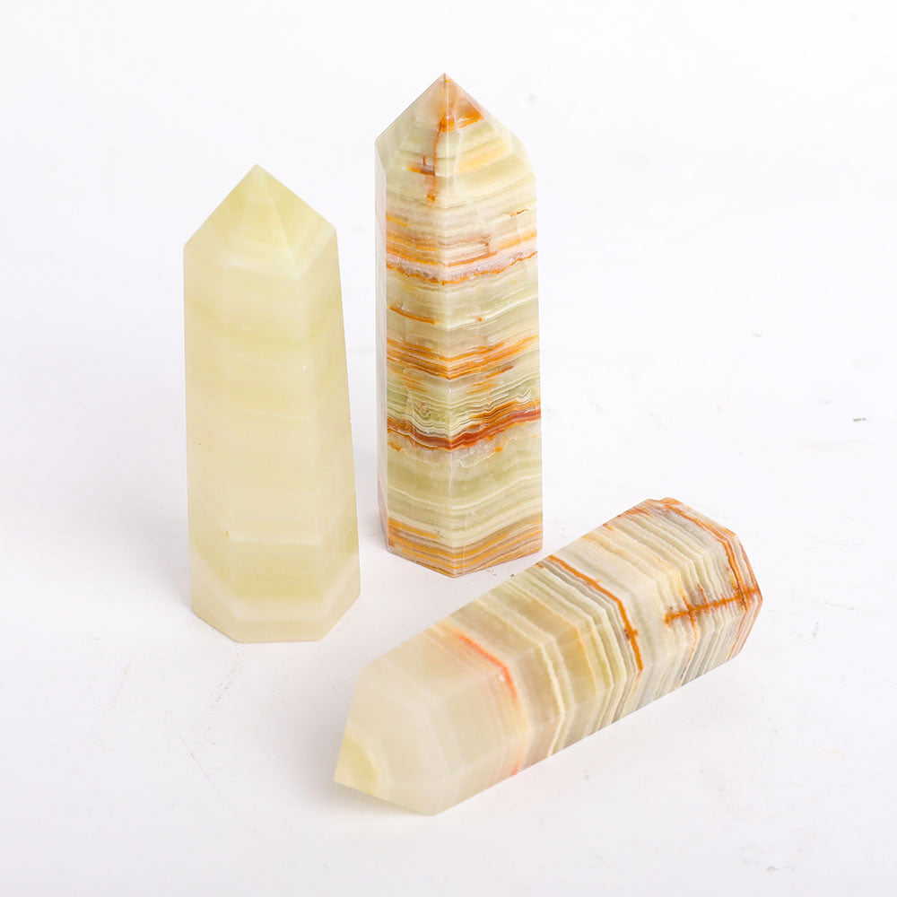 Afghanischer Jade-Kristallpunkt, 7,6–10,2 cm, Heilstein