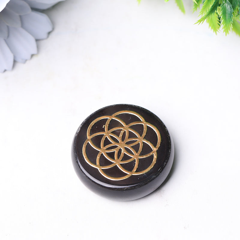 Achat, rund, 4,4 cm, Handschmeichler für Meditation und Energie