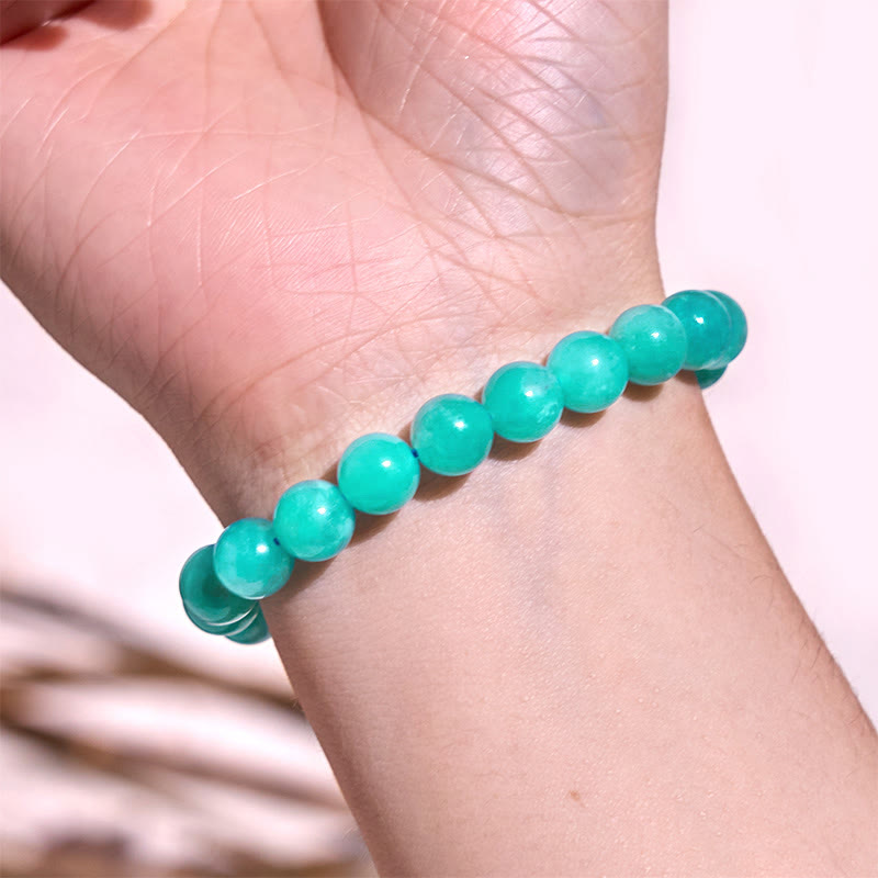 Amazonit-Armband für positive Balance für Selbstvertrauen und Heilung