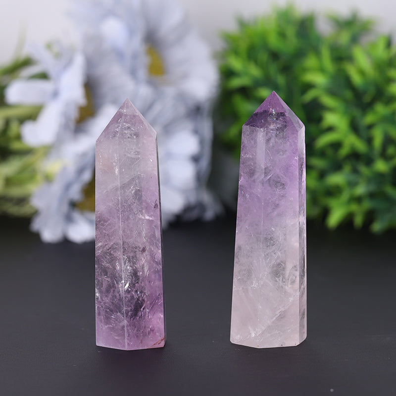 Amethyst-Kristallturm, 6,1–11,4 cm, Heilpunkt