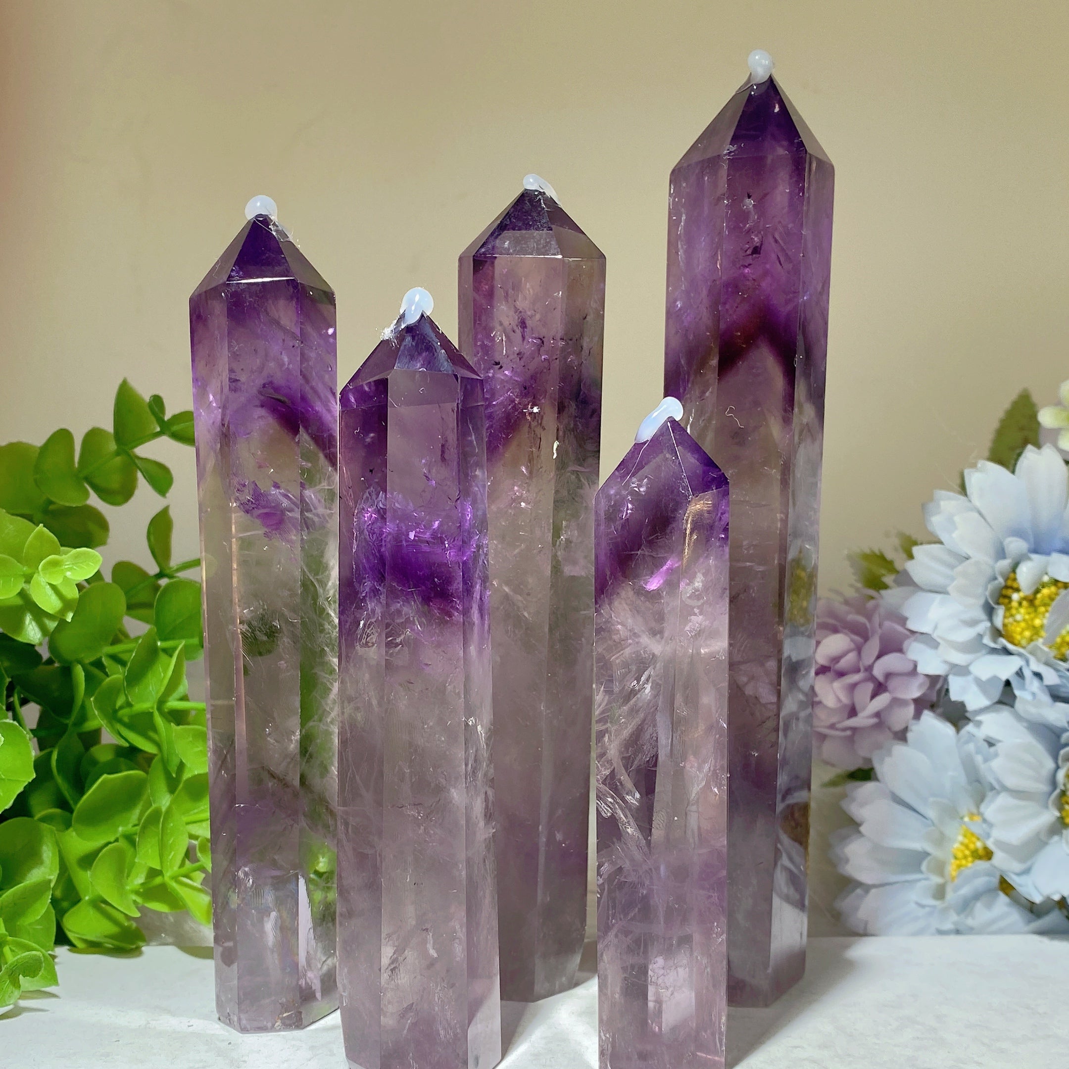 Amethyst-Kristallturm, 10,2–20,3 cm, Heilpunkt