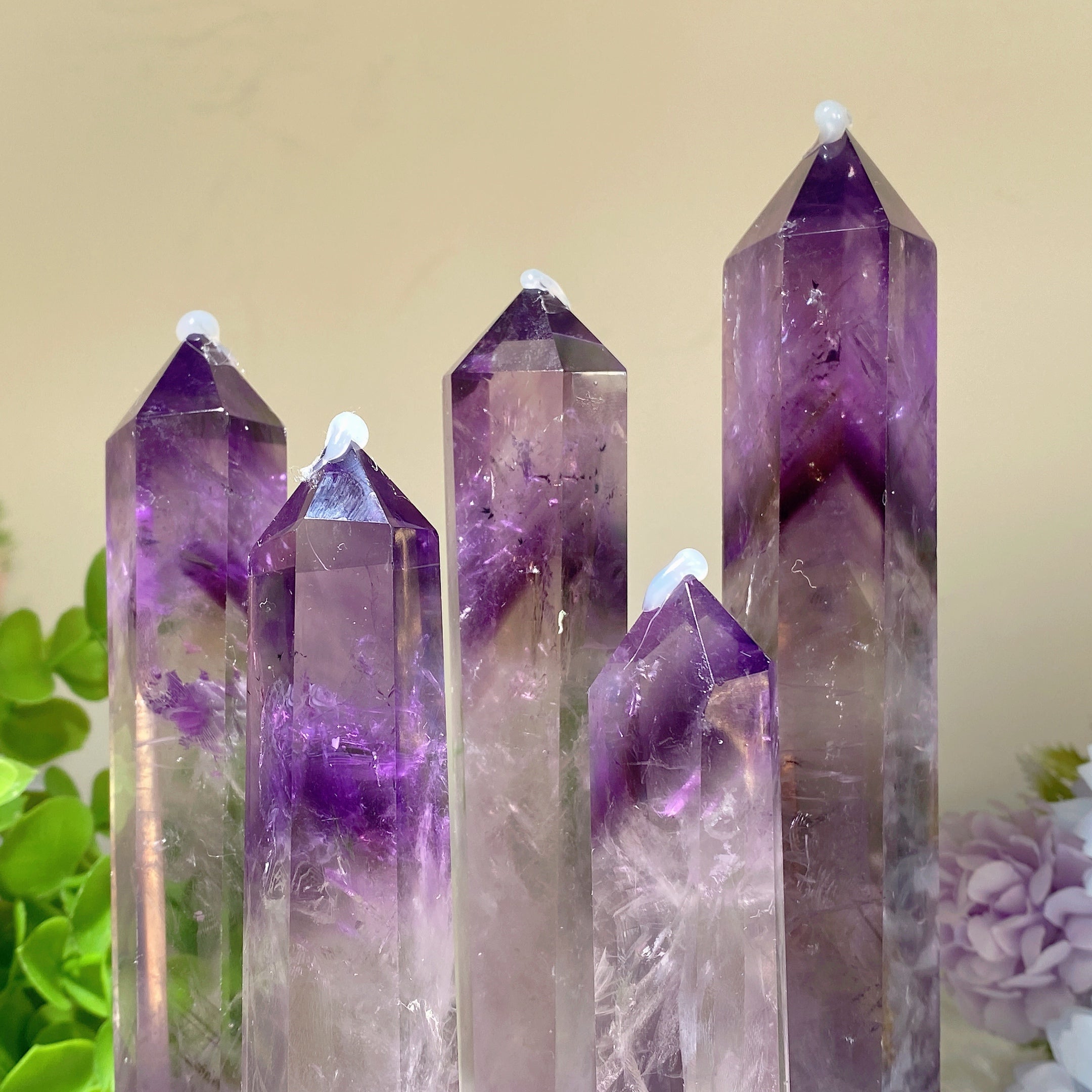 Amethyst-Kristallturm, 10,2–20,3 cm, Heilpunkt