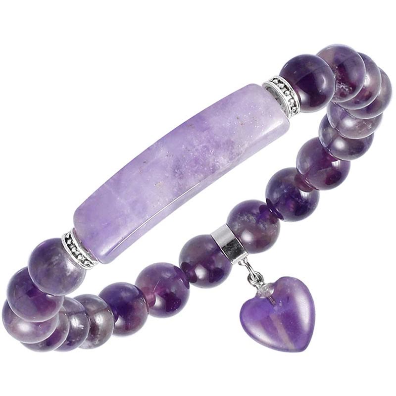 Amethyst-Schmuckpaket mit Armband, Fußkettchen und Halskette