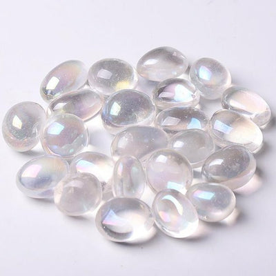 Angel Aura Quartz Tumbled Stones 20-30mm for Chakra Healing