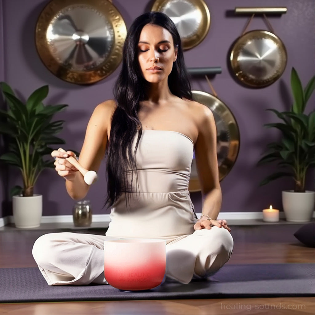 Kristallklangschale - Wurzelchakra C-Note Meditationsschale