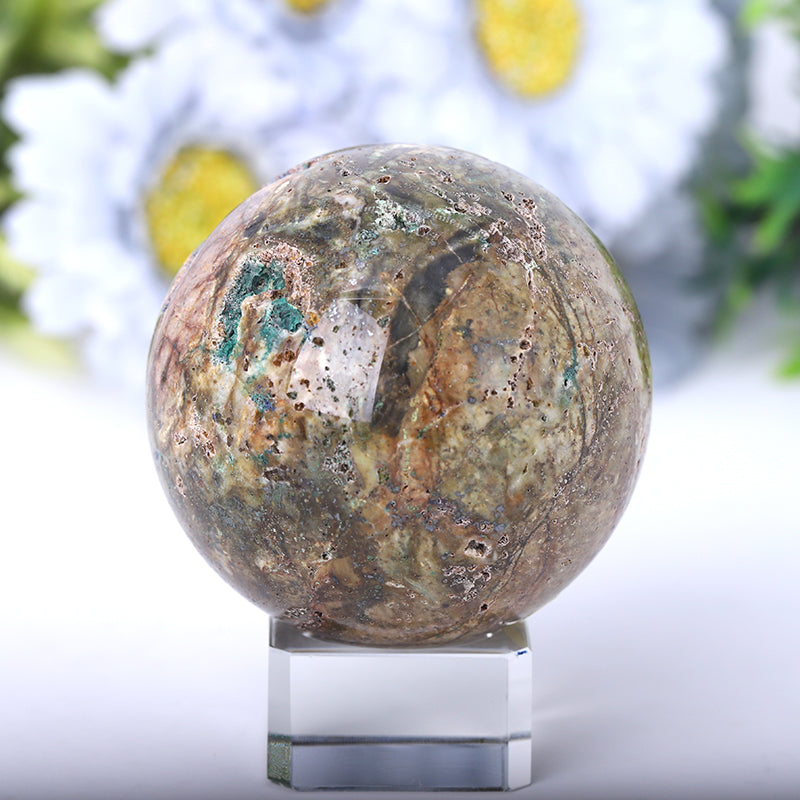 Azurite Druzy Crystal Sphere 2-4 Inches Healing Orb