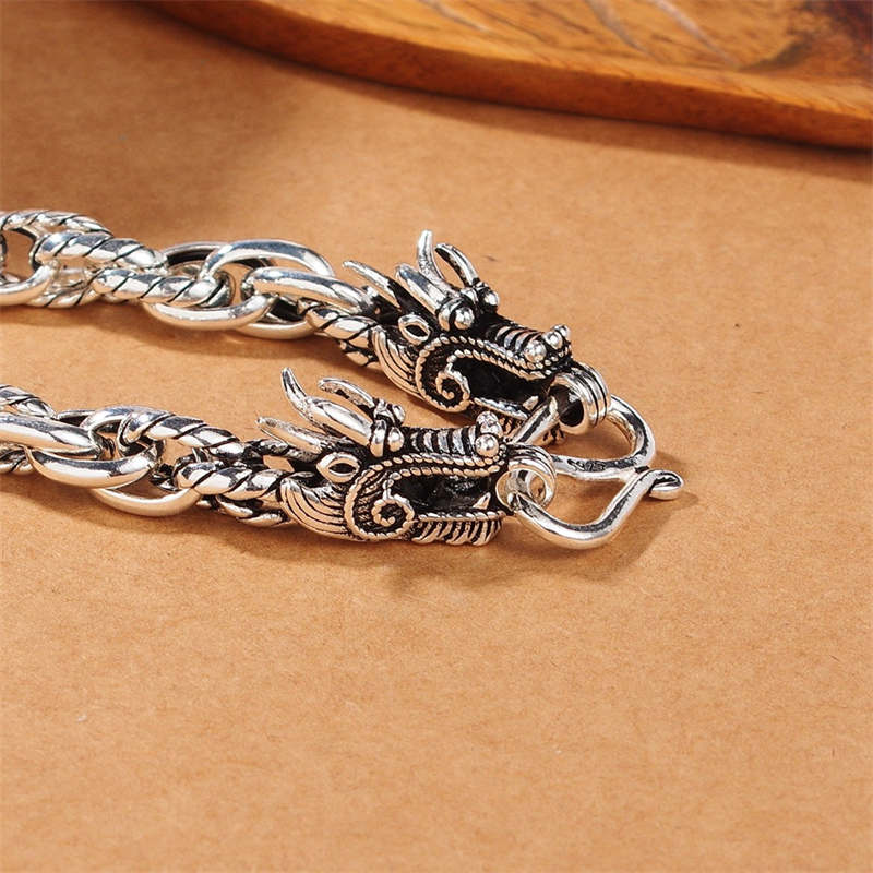 925 Sterling Silber Drachenschutzarmband