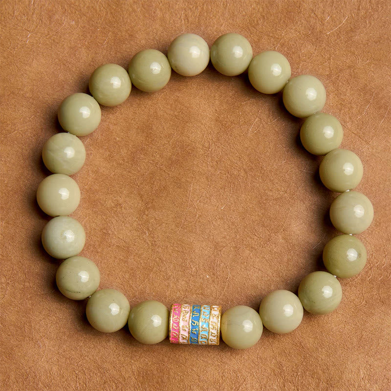 10 mm Alashan-Achat-Armband zur Stärkung des Selbstvertrauens