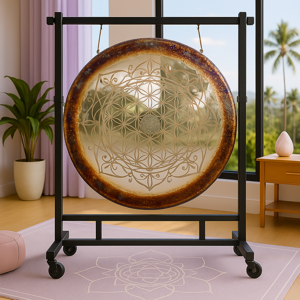 60 cm leuchtendes Gong-Instrument zur Meditation