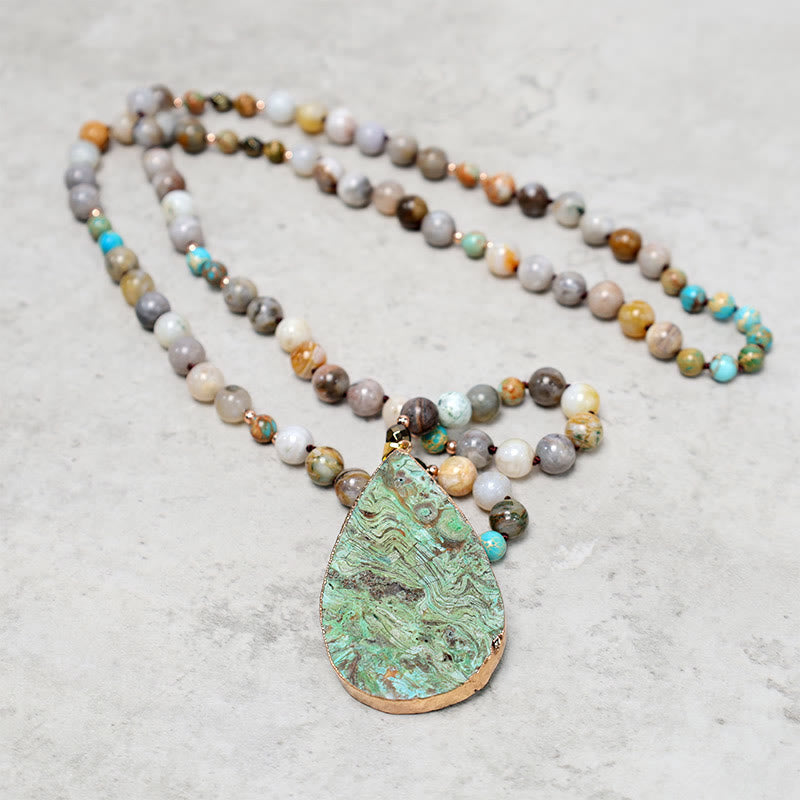 33,5 Zoll Picasso Jaspis Heilkette | Achat Schmuck
