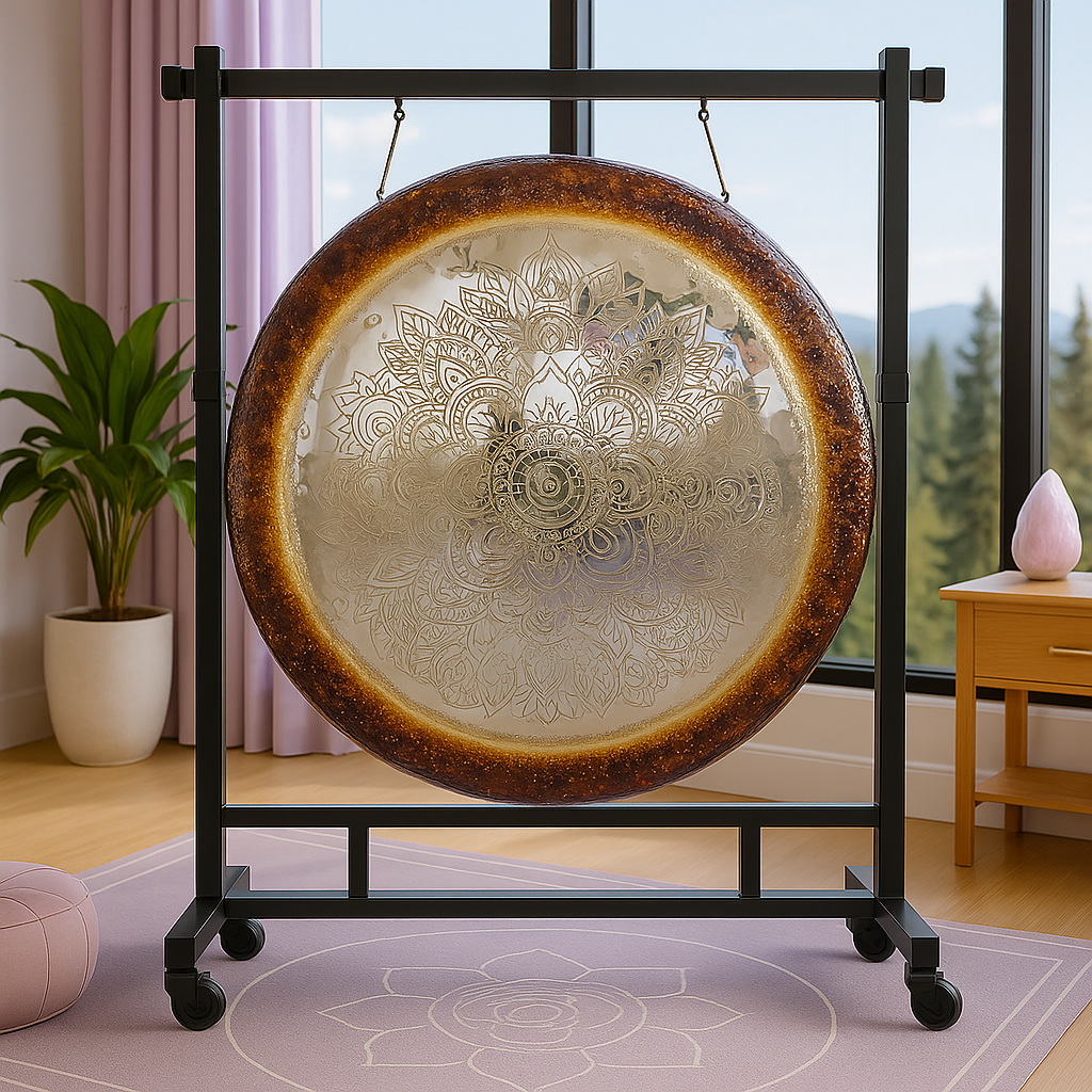 70 cm leuchtendes Gong-Instrument zur Meditation