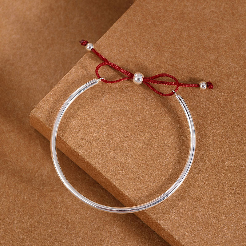925 Sterling Silber Rote Schnur Heilknoten Armband für spirituellen Schutz