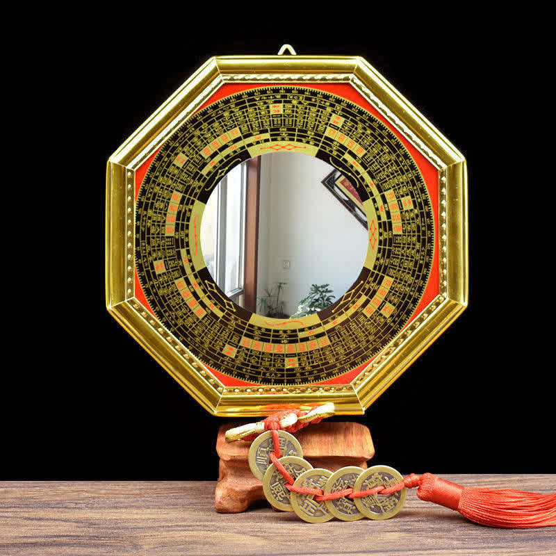 Bagua-Karte, Wandkunst, 21 cm, Feng Shui, Energie-Balance-Spiegel