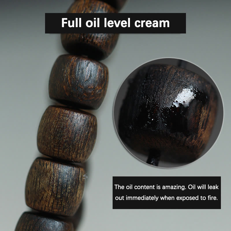 Bai Qinan Adlerholz-Meditationsarmband für Stärke, 17 cm