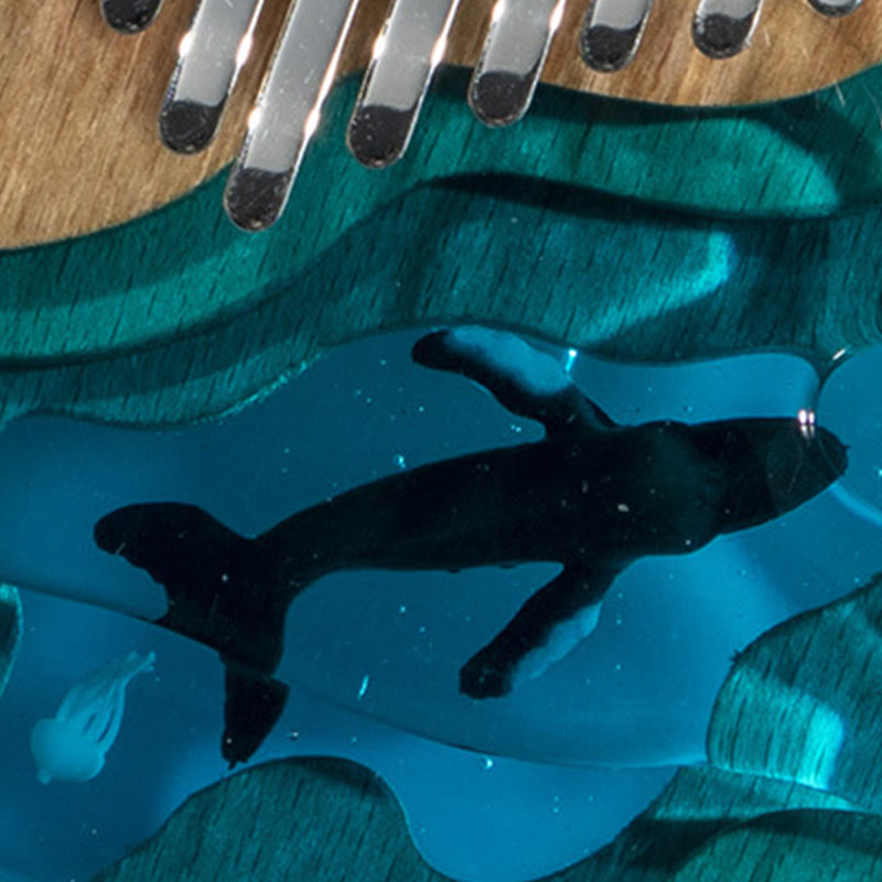 Kalimba aus Buchenholz mit 21 Tasten für Meditation – Heilende Klänge