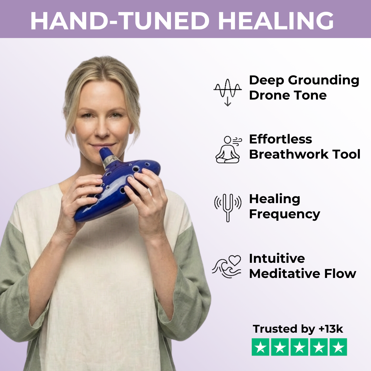 Ocarina-Anhänger mit 6 Löchern in Alto C für Anfänger – perfektes Geschenk