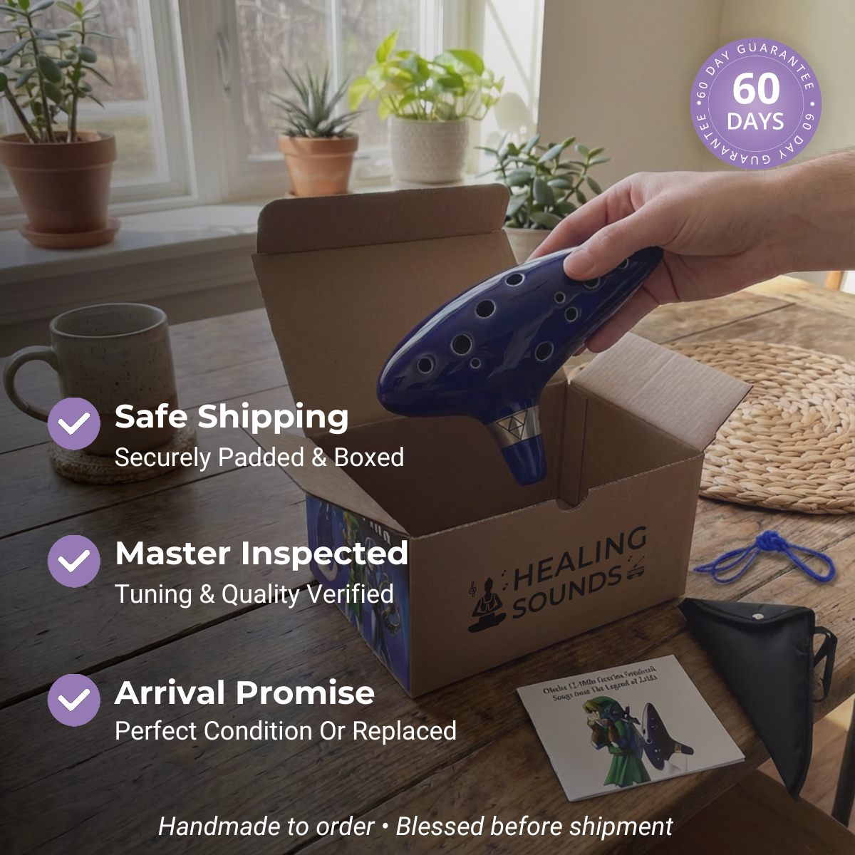 Ocarina-Anhänger mit 6 Löchern in Alto C für Anfänger – perfektes Geschenk