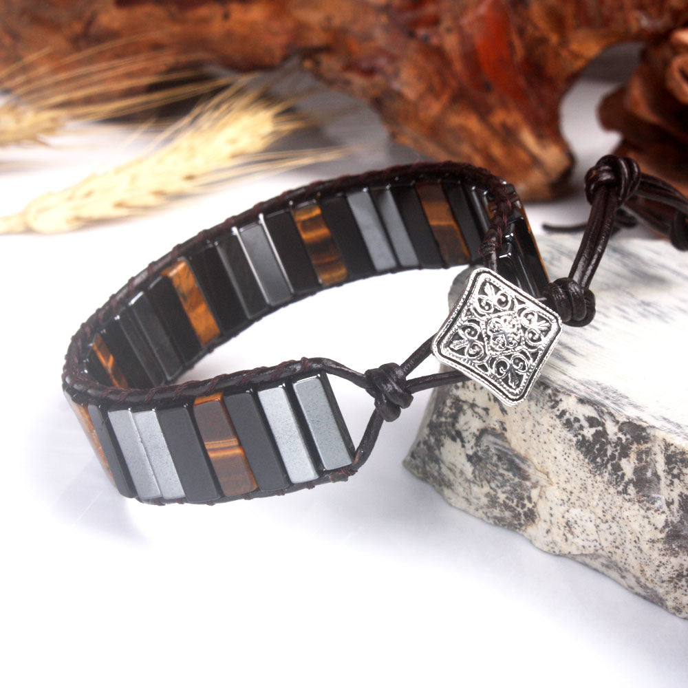Schwarzes Onyx-Armband für Konzentration und Schutz
